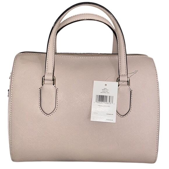 NWT Kate Spade Laurel Way Lanae Leather Almondine Tan Crossbody Satchel - Picture 3 of 9